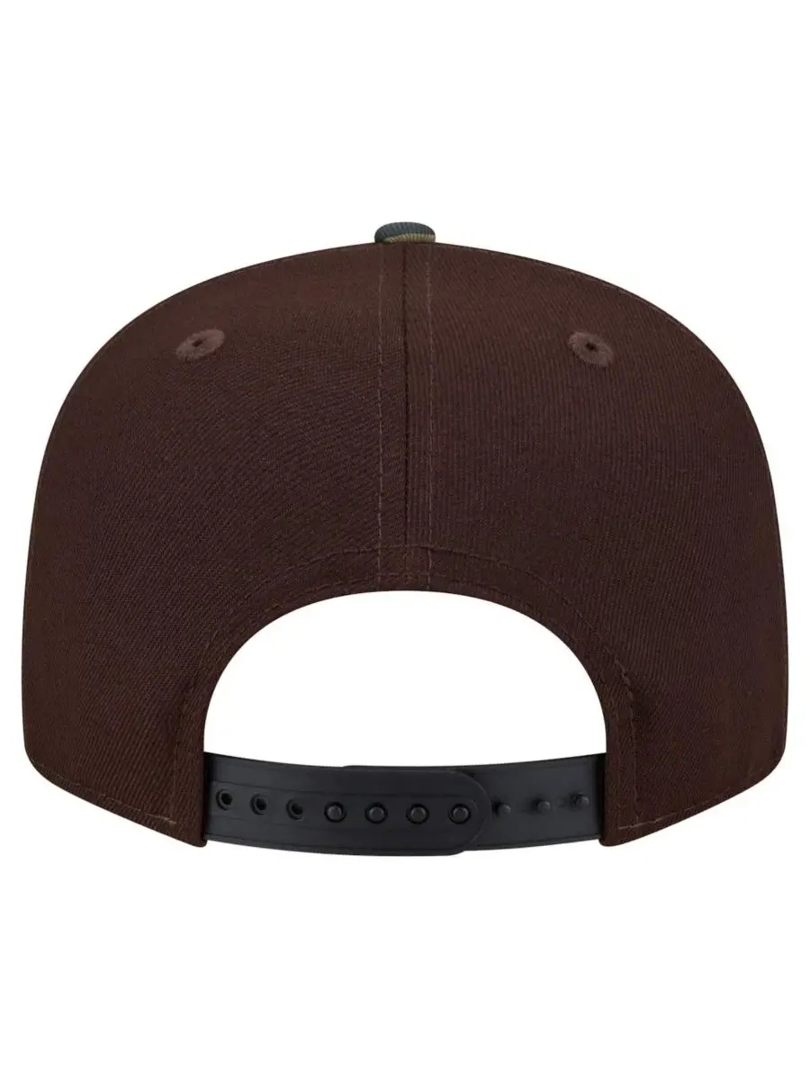 Кепка-снапбек 9FIFTY с принтом Burnt Wood Camo New Era — изображение 3 из 5, коричневый