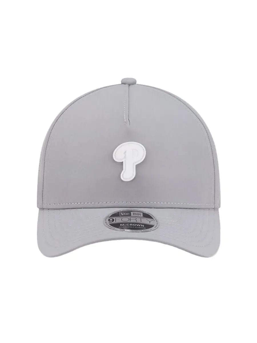 Кепка Philadelphia Phillies с вышивкой New Era 9FORTY M-Crown A-Frame — изображение 2 из 7, серый