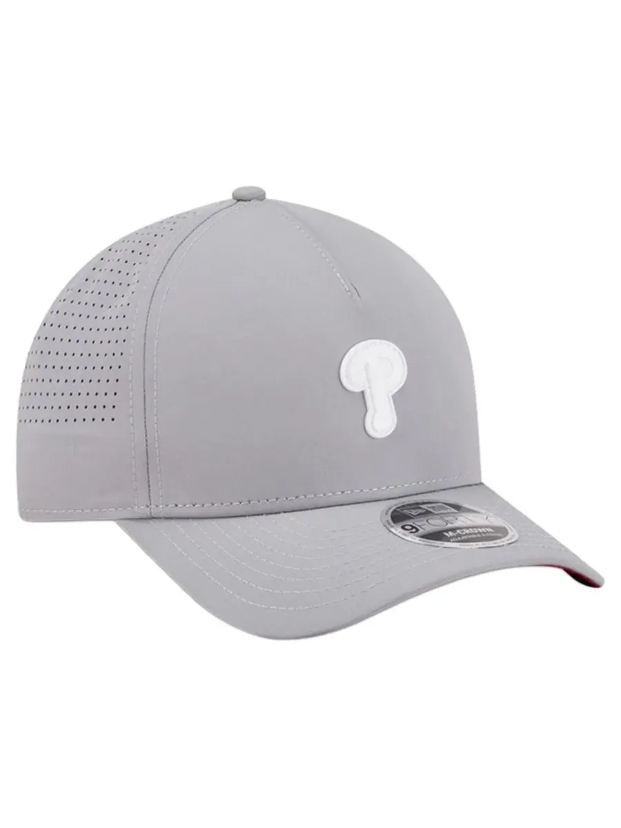 Кепка Philadelphia Phillies с вышивкой New Era 9FORTY M-Crown A-Frame — изображение 3 из 7, серый