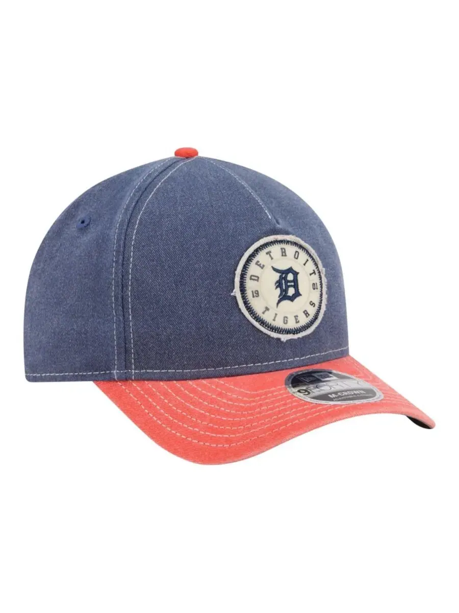 Бейсболка с логотипом Detroit Tigers New Era — изображение 3 из 5, темно-синий оранжевый