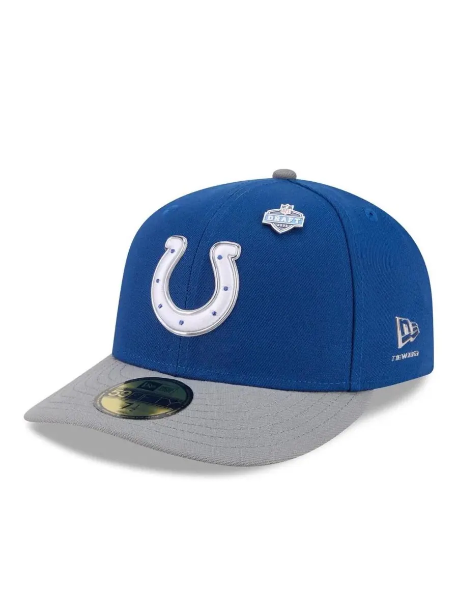 Кепка с высокой тульей и изогнутым козырьком, с вышивкой Indianapolis Colts, модель 2026 NFL Draft