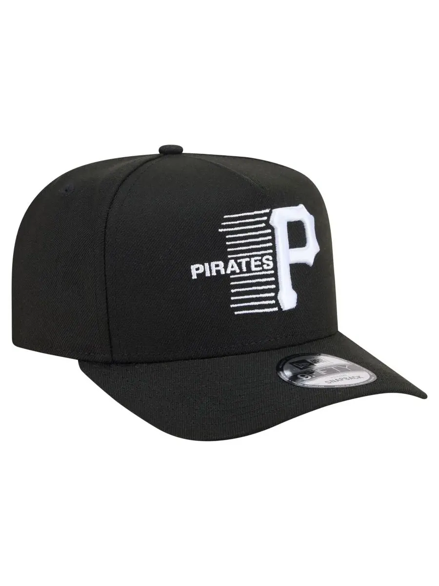 Кепка-снапбек с высокой тульей, с вышивкой Pittsburgh Pirates New Era — изображение 3 из 5, черный