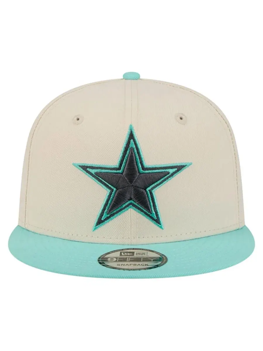 Кепка-снепбек с вышивкой Dallas Cowboys New Era — изображение 2 из 5, кремовый светлый синий