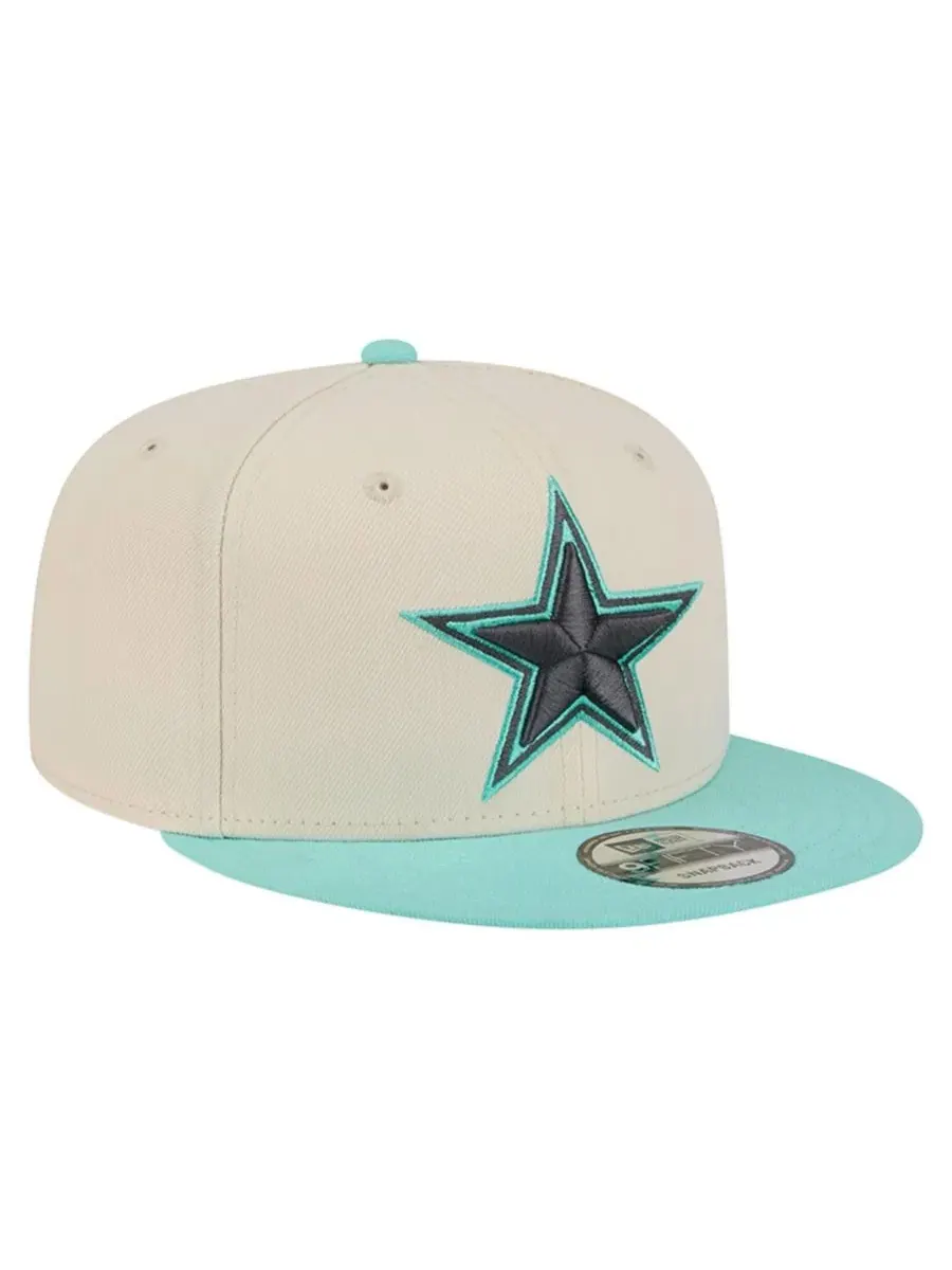 Кепка-снепбек с вышивкой Dallas Cowboys New Era — изображение 3 из 5, кремовый светлый синий