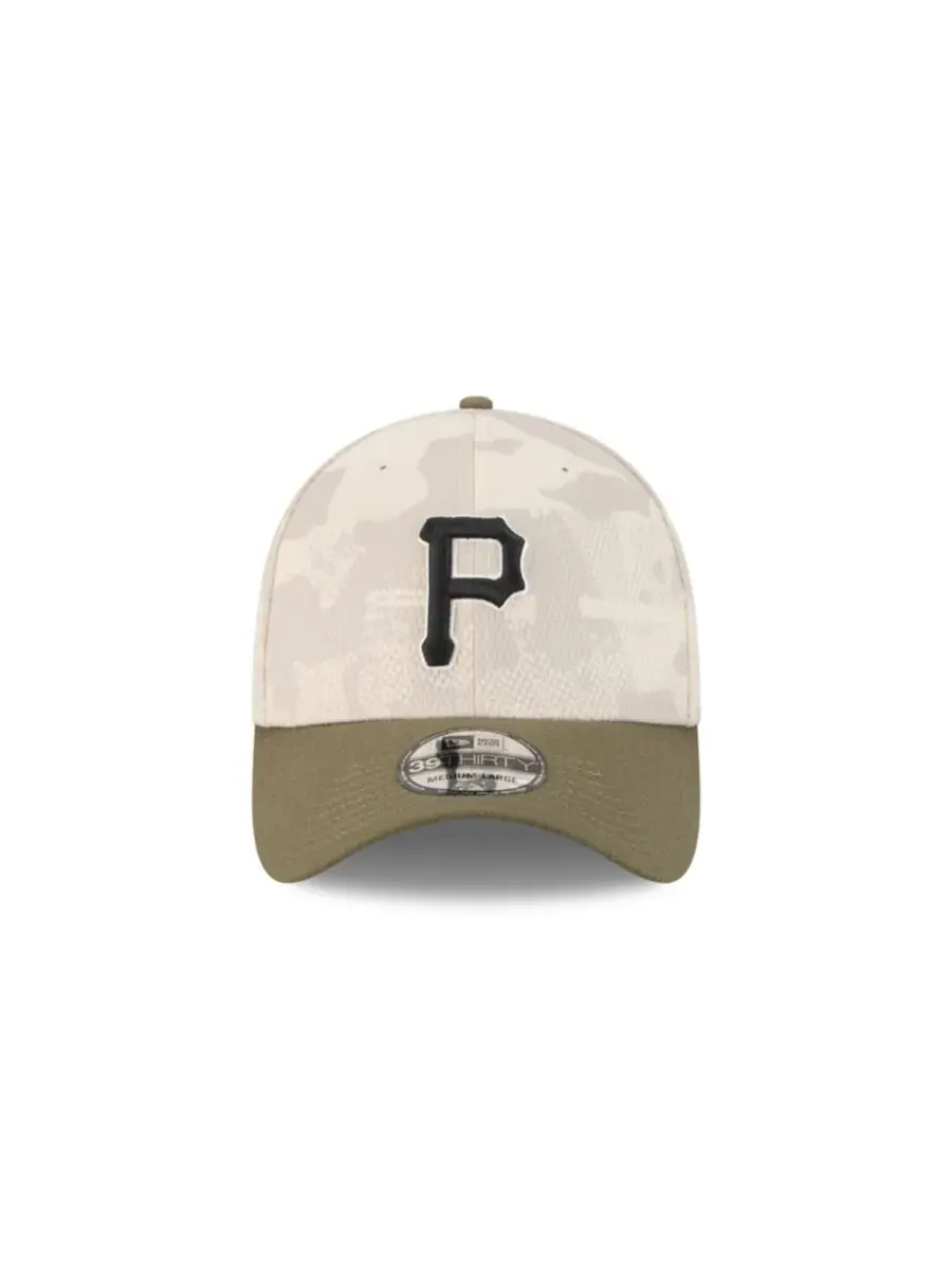 New Era Мужская светло-бежевая/оливковая кепка Pittsburgh Pirates ко Дню вооруженных сил 2025 года — изображение 3 из 7