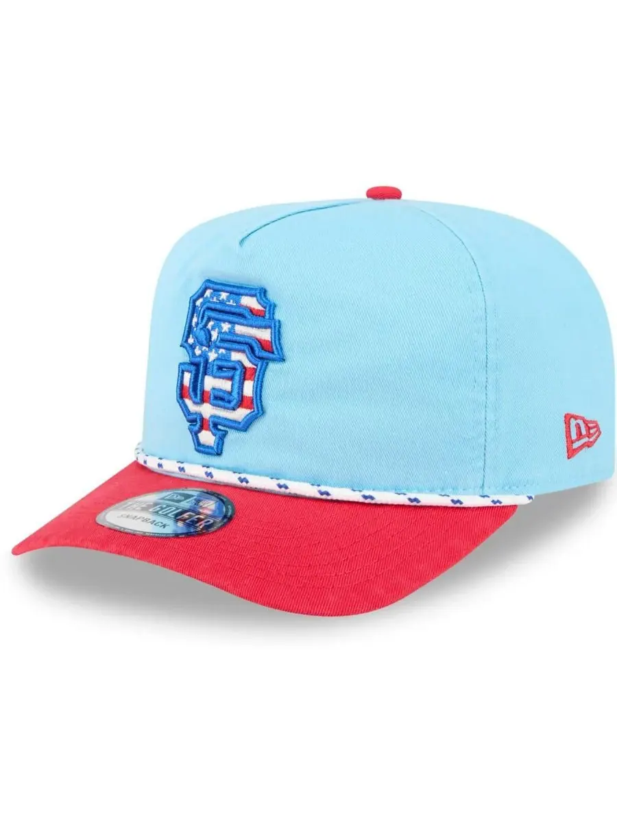 New Era Мужская светло-голубая/красная бейсболка San Francisco Giants ко Дню независимости США 2025