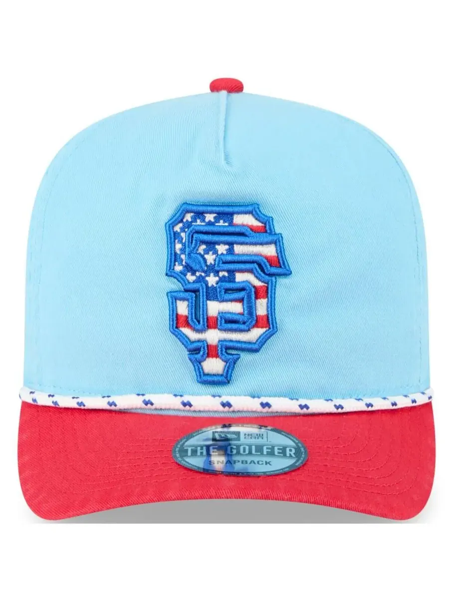 New Era Мужская светло-голубая/красная бейсболка San Francisco Giants ко Дню независимости США 2025 — изображение 2 из 4