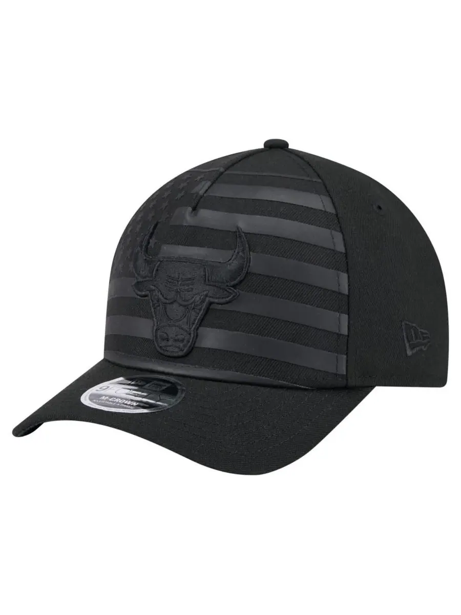 New Era Мужская черная регулируемая кепка Chicago Bulls Game Day Flag A-Frame 9FORTY