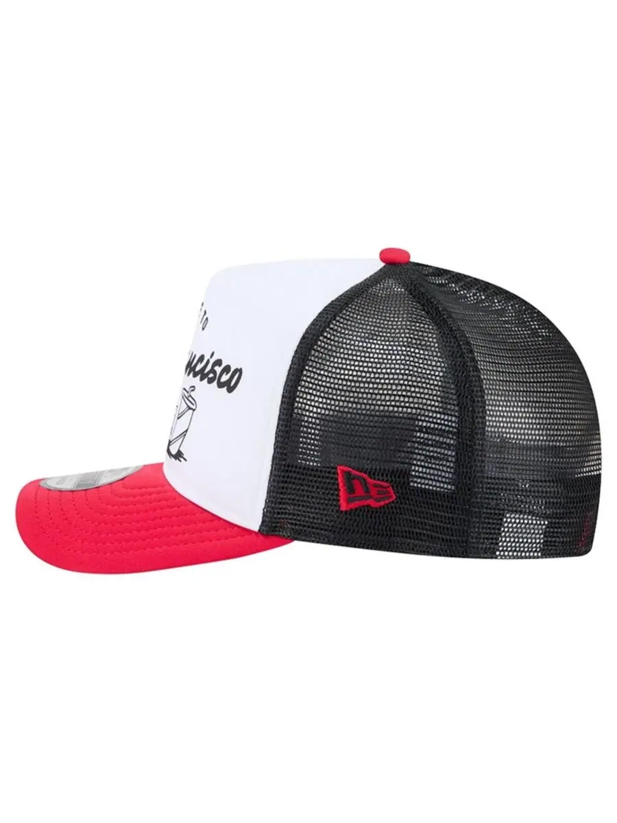 Кепка-тракер с принтом San Francisco 49ers Foodie 9FIFTY A-Frame New Era — изображение 7 из 7, белый
