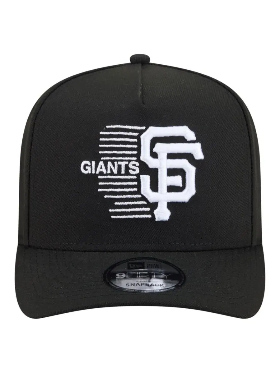 Кепка-снапбек New Era San Francisco Giants Motion A-Frame 9FIFTY — изображение 2 из 5, черный