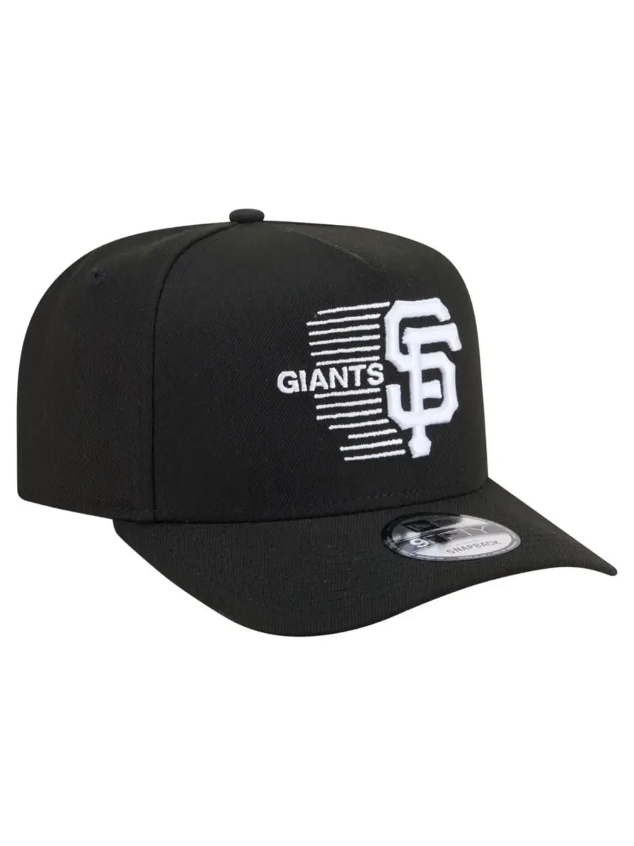 Кепка-снапбек New Era San Francisco Giants Motion A-Frame 9FIFTY — изображение 3 из 5, черный