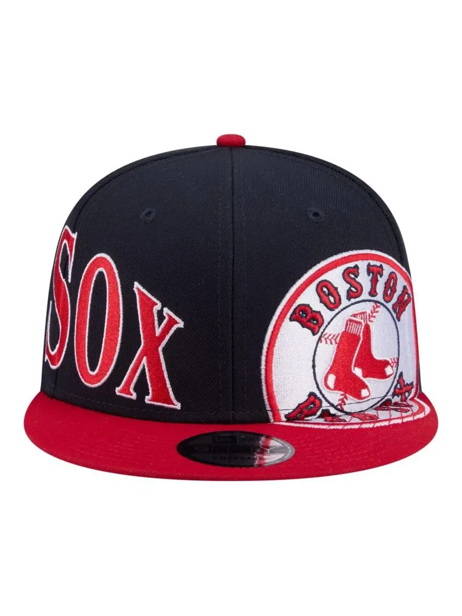 Бейсболка New Era Boston Red Sox с вышивкой — изображение 4 из 4, темно-синий красный