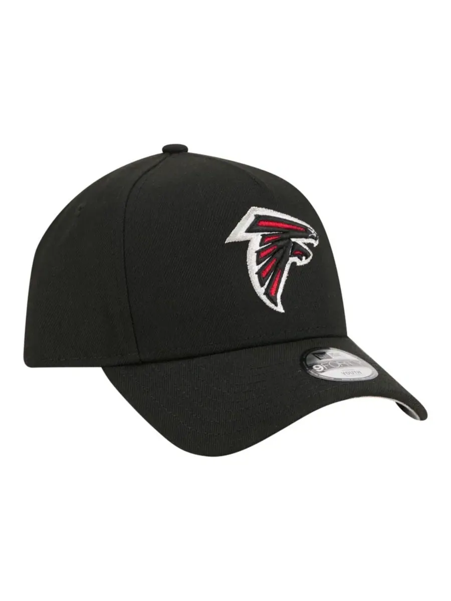 Бейсболка с вышитым логотипом Atlanta Falcons, модель 9FORTY A-Frame New Era — изображение 3 из 7, черный