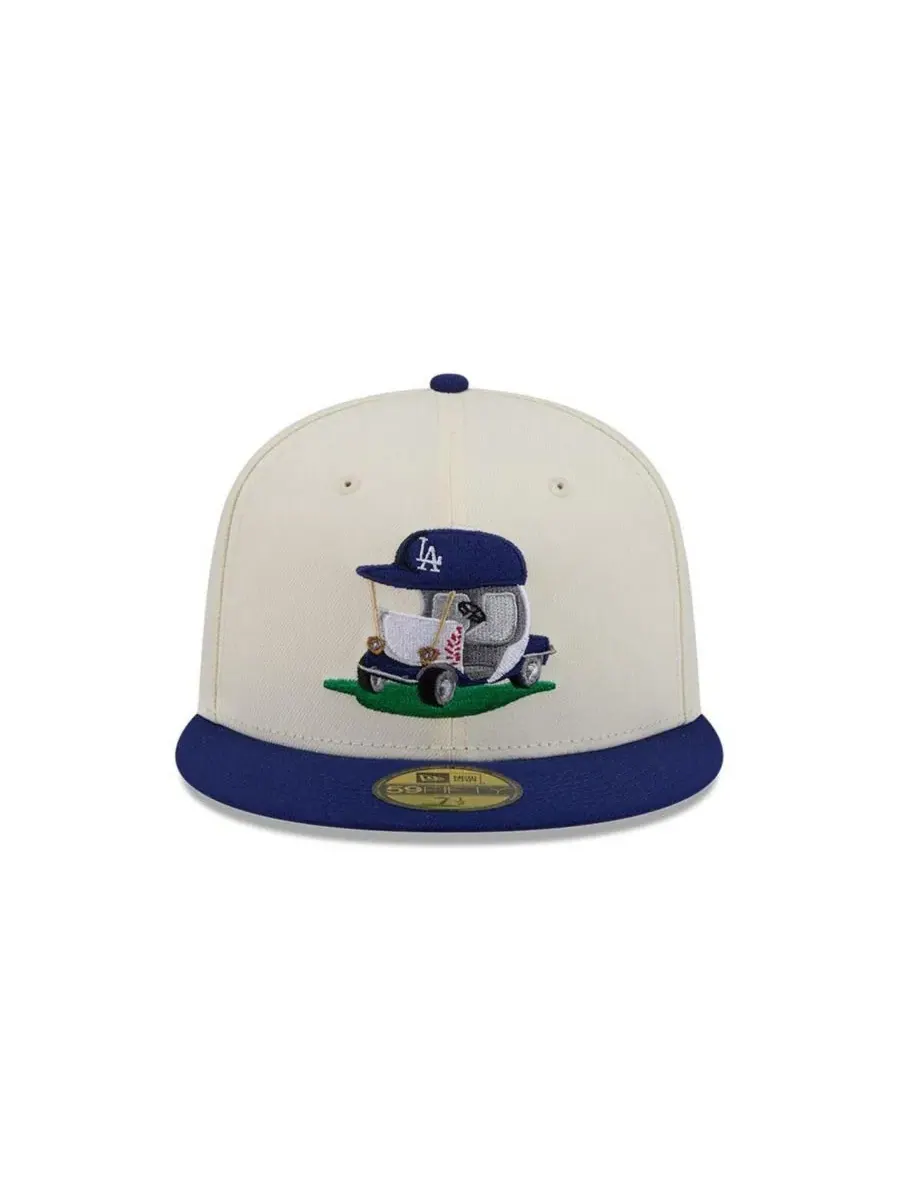 Бейсболка New Era Los Angeles Dodgers Bullpen Cart — изображение 2 из 5, кремовый
