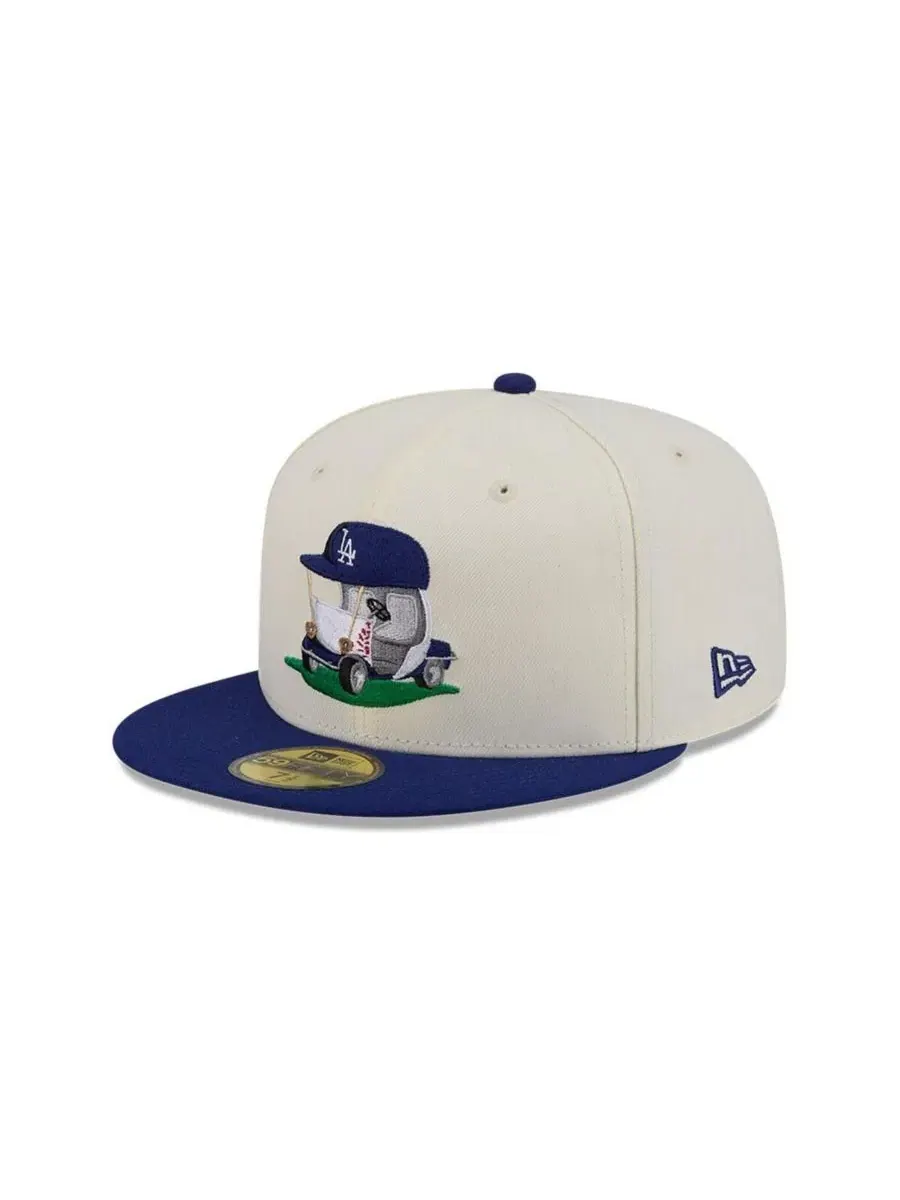 Бейсболка New Era Los Angeles Dodgers Bullpen Cart — изображение 3 из 5, кремовый