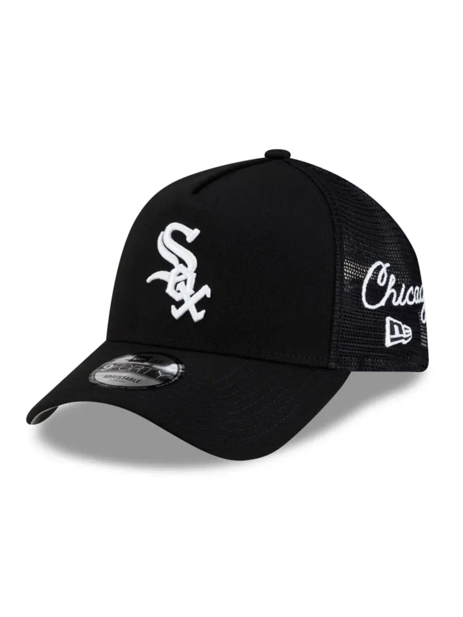 Кепка-тракер с вышитым логотипом Chicago White Sox Side Script 9FORTY A-Frame New Era