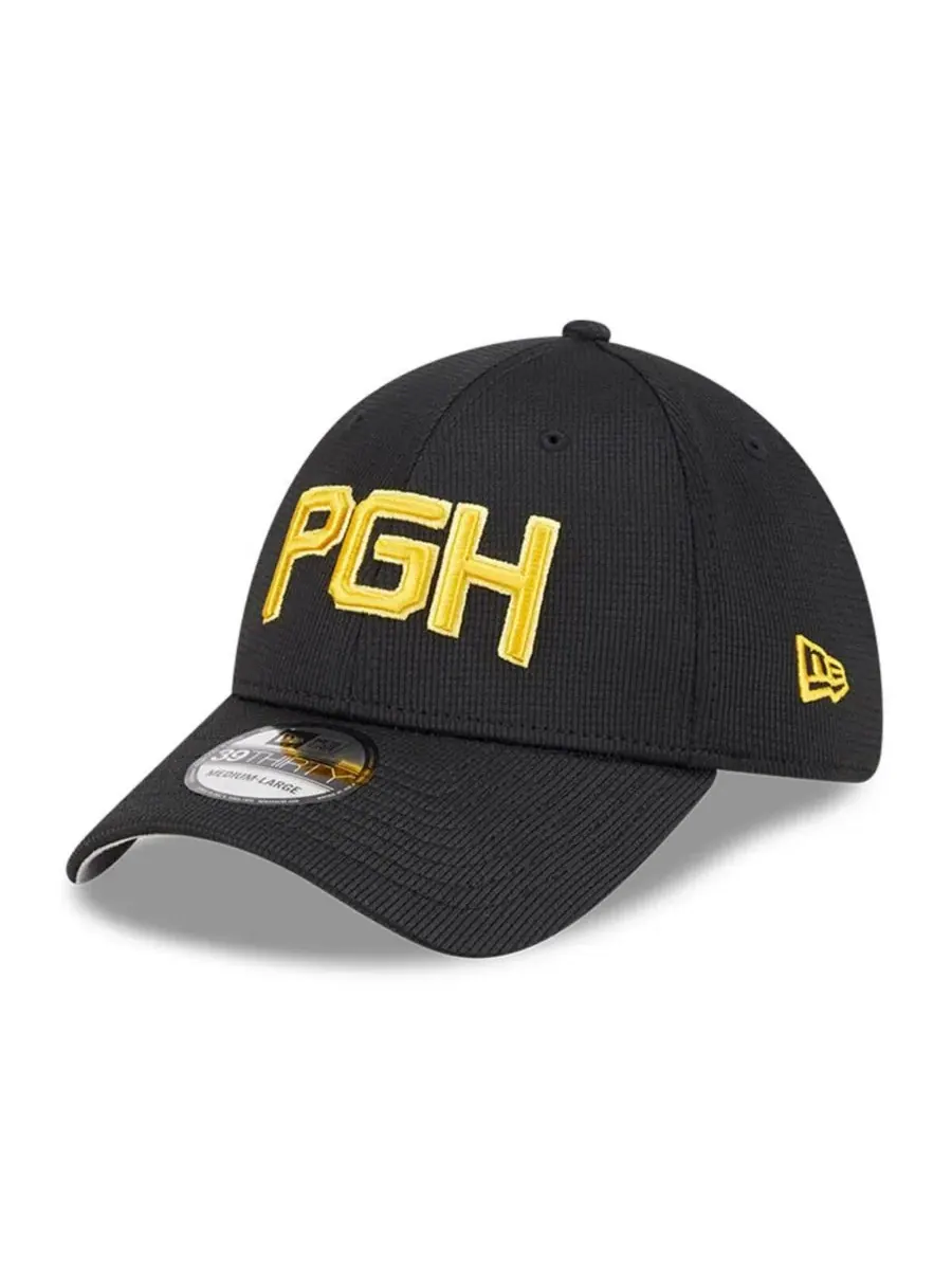 New Era Мужская черная бейсболка Pittsburgh Pirates City Connect Batting Practice 39THIRTY Flex Hat