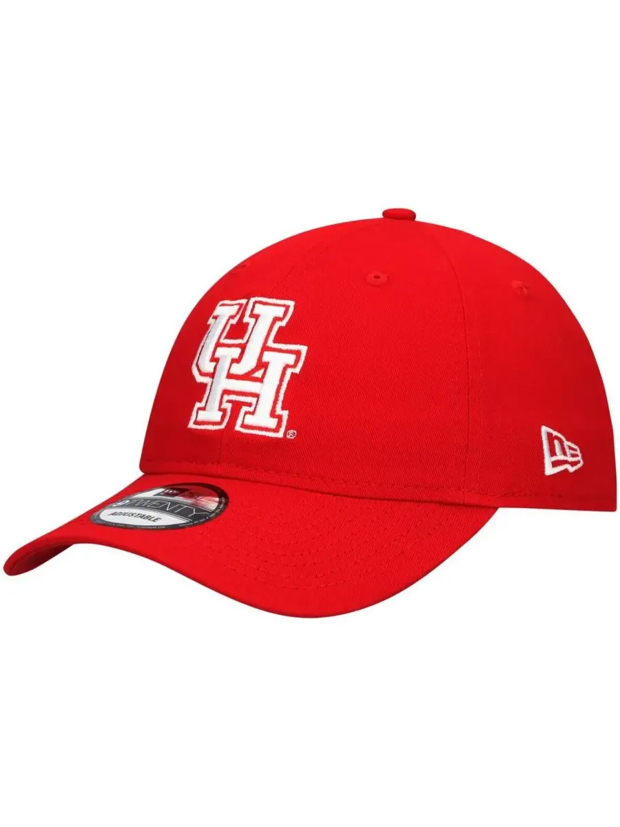 New Era Мужская красная регулируемая кепка Houston Cougars Team 9TWENTY