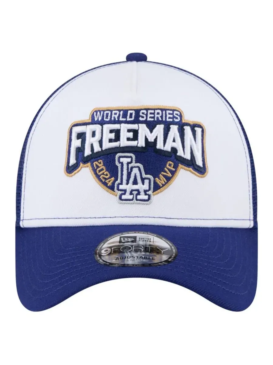 New Era Мужская белая регулируемая кепка Freddie Freeman Los Angeles Dodgers 2024 World Series MVP — изображение 4 из 5