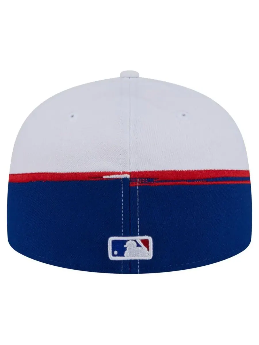 Мужская бейсболка Chicago Cubs Paint Stroke 59FIFTY с королевским/белым цветом верха New Era — изображение 4 из 4, белый