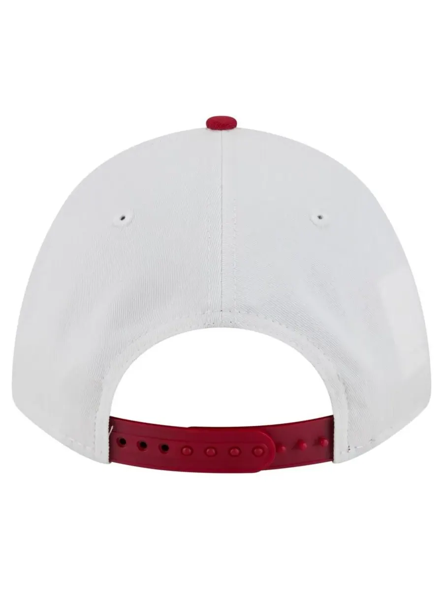 New Era Мужская бело-гранатовая кепка South Carolina Gamecocks Arch Two-Tone Rope 9FORTY A-Frame — изображение 2 из 5, белый
