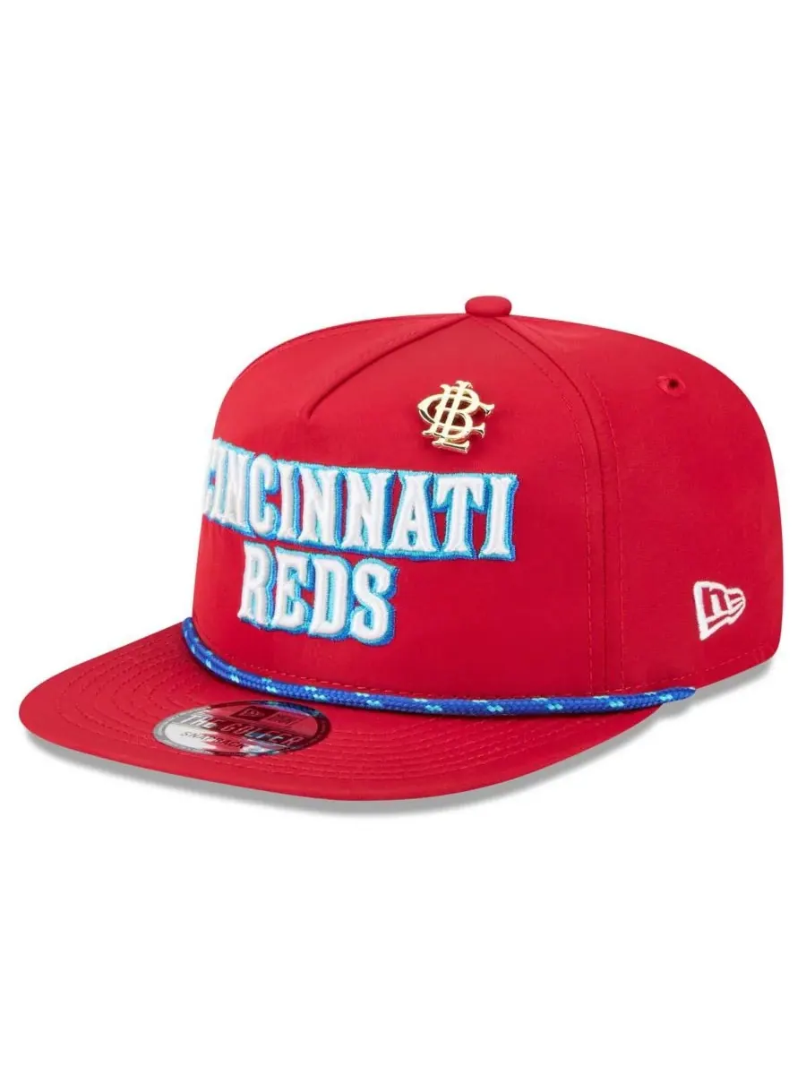 New Era Мужская красная бейсболка Cincinnati Reds 2025 Big League Chew Golfer Snapback
