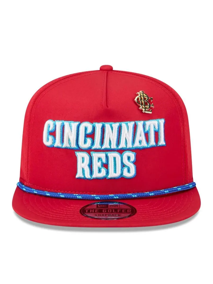 New Era Мужская красная бейсболка Cincinnati Reds 2025 Big League Chew Golfer Snapback — изображение 2 из 4, красный