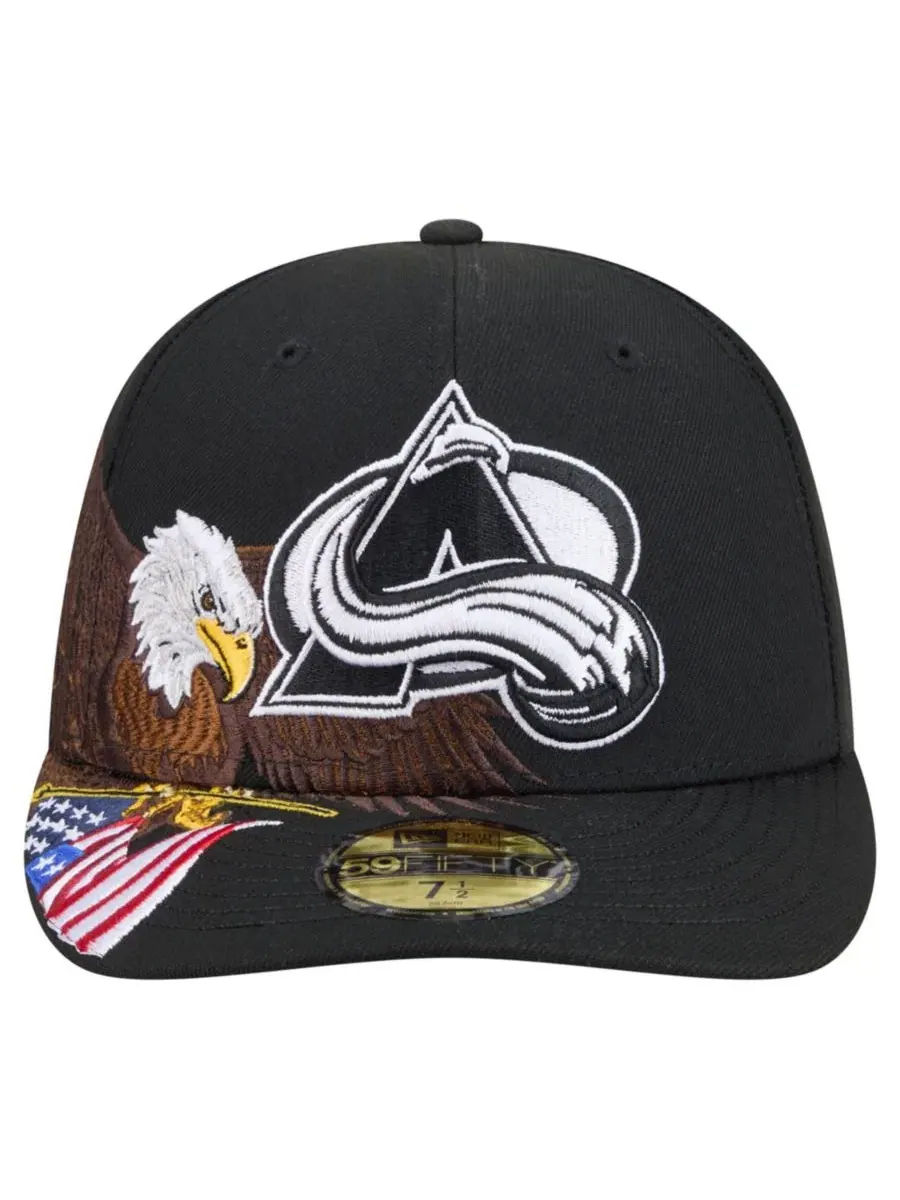 Кепка New Era Freedom 59FIFTY с вышивкой, Colorado Avalanche — изображение 5 из 5, черный
