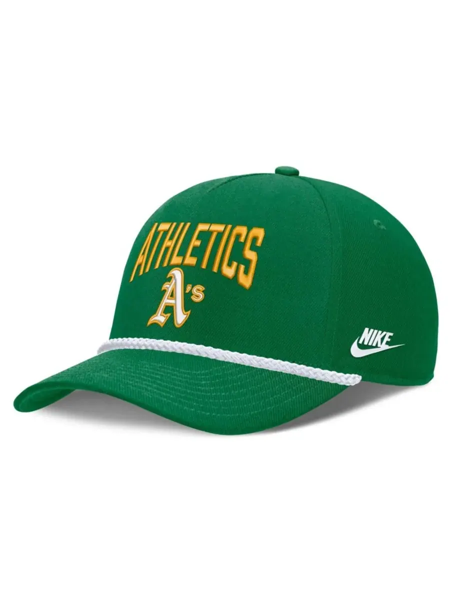 Бейсболка Nike Rise Oakland Athletics с вышивкой Nike