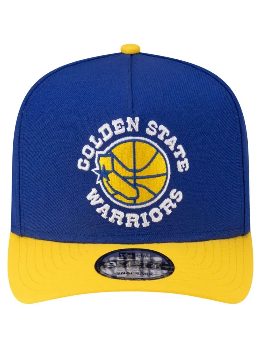 Бейсболка-снэпбек New Era Golden State Warriors 80s Throwback A-Frame 9FIFTY — изображение 2 из 5, золотистый