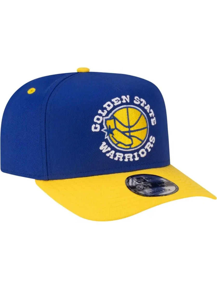 Бейсболка-снэпбек New Era Golden State Warriors 80s Throwback A-Frame 9FIFTY — изображение 3 из 5, золотистый