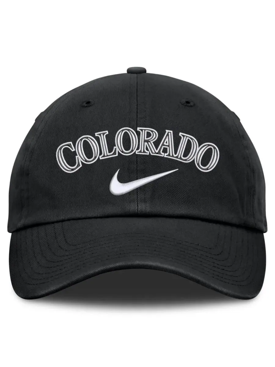 Бейсболка с вышивкой Colorado Rockies Nike — изображение 2 из 4, черный