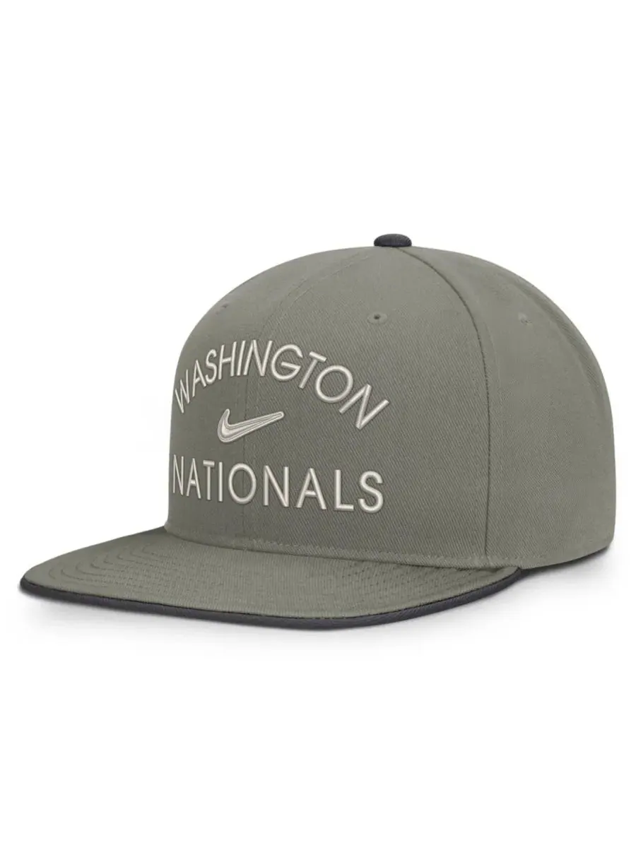 Кепка-снэпбэк Pro Dri-FIT с вышивкой Washington Nationals Nike — изображение 3 из 5, серый