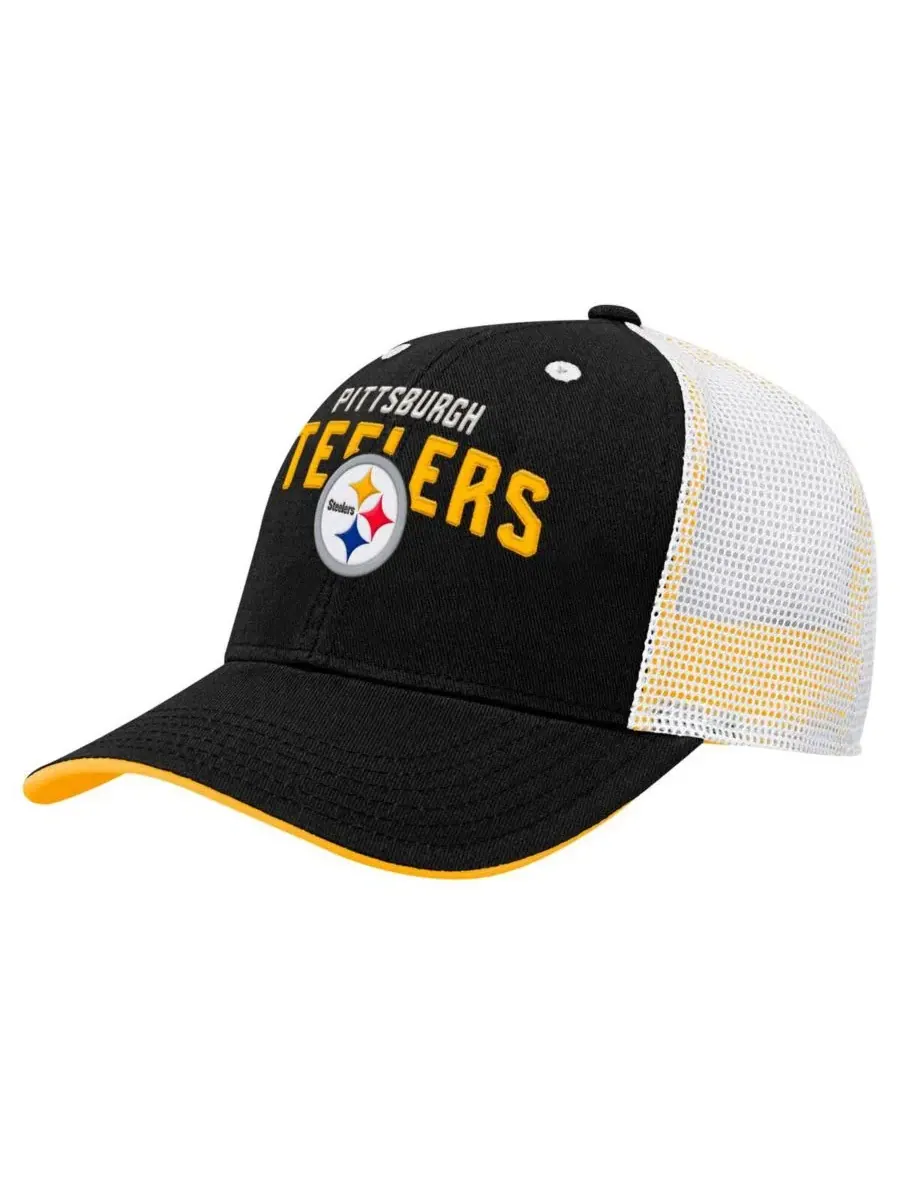 Детская кепка-тракер с вышивкой Pittsburgh Steelers Core Lockup Trucker Outerstuff