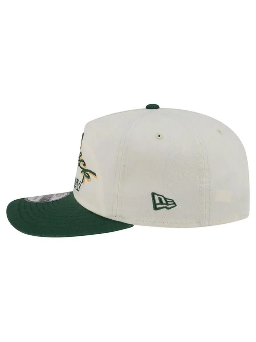 Бейсболка New Era Green Bay Packers Script 19TWENTY — изображение 6 из 7, бежевый