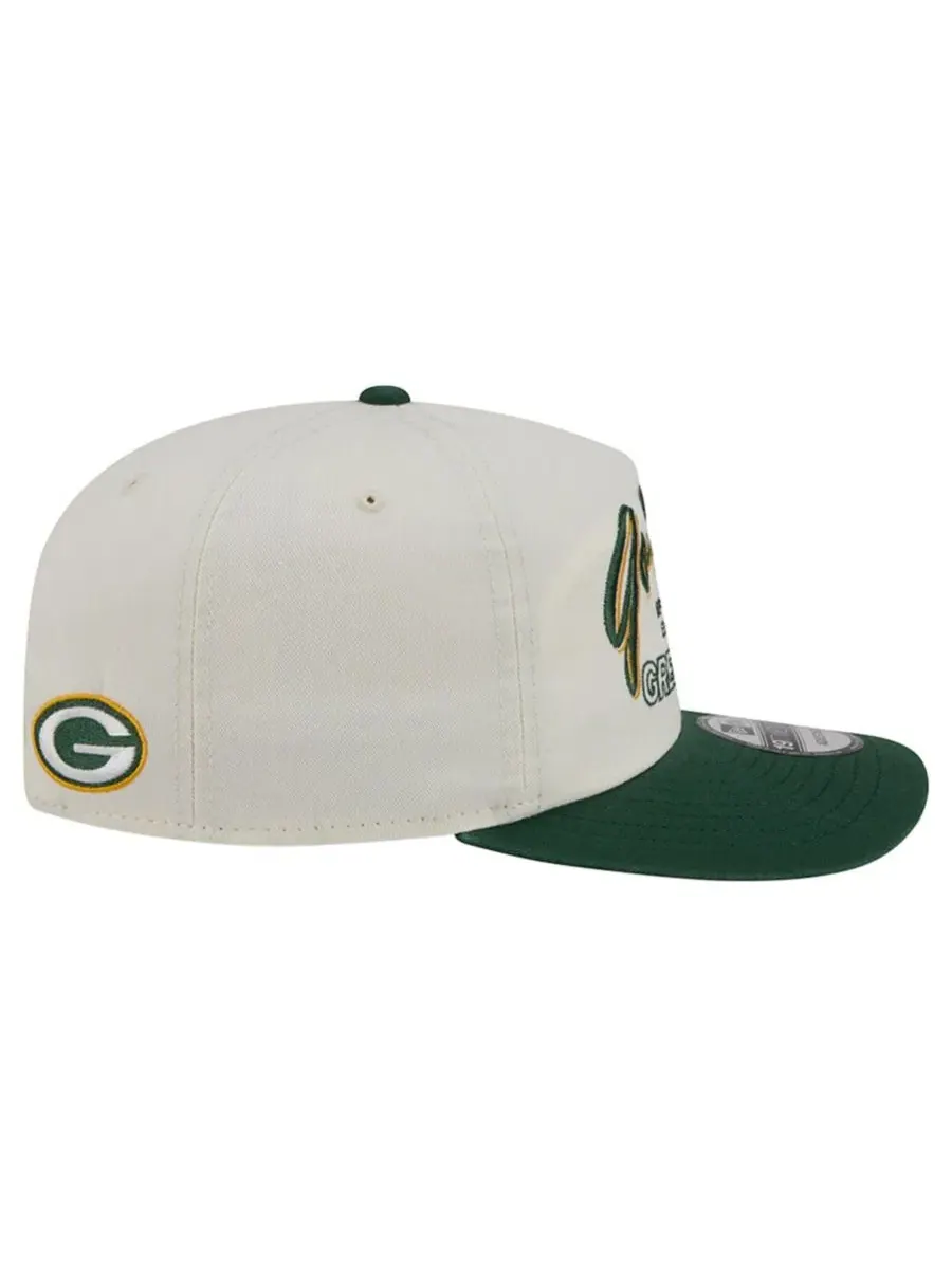 Бейсболка New Era Green Bay Packers Script 19TWENTY — изображение 7 из 7, бежевый