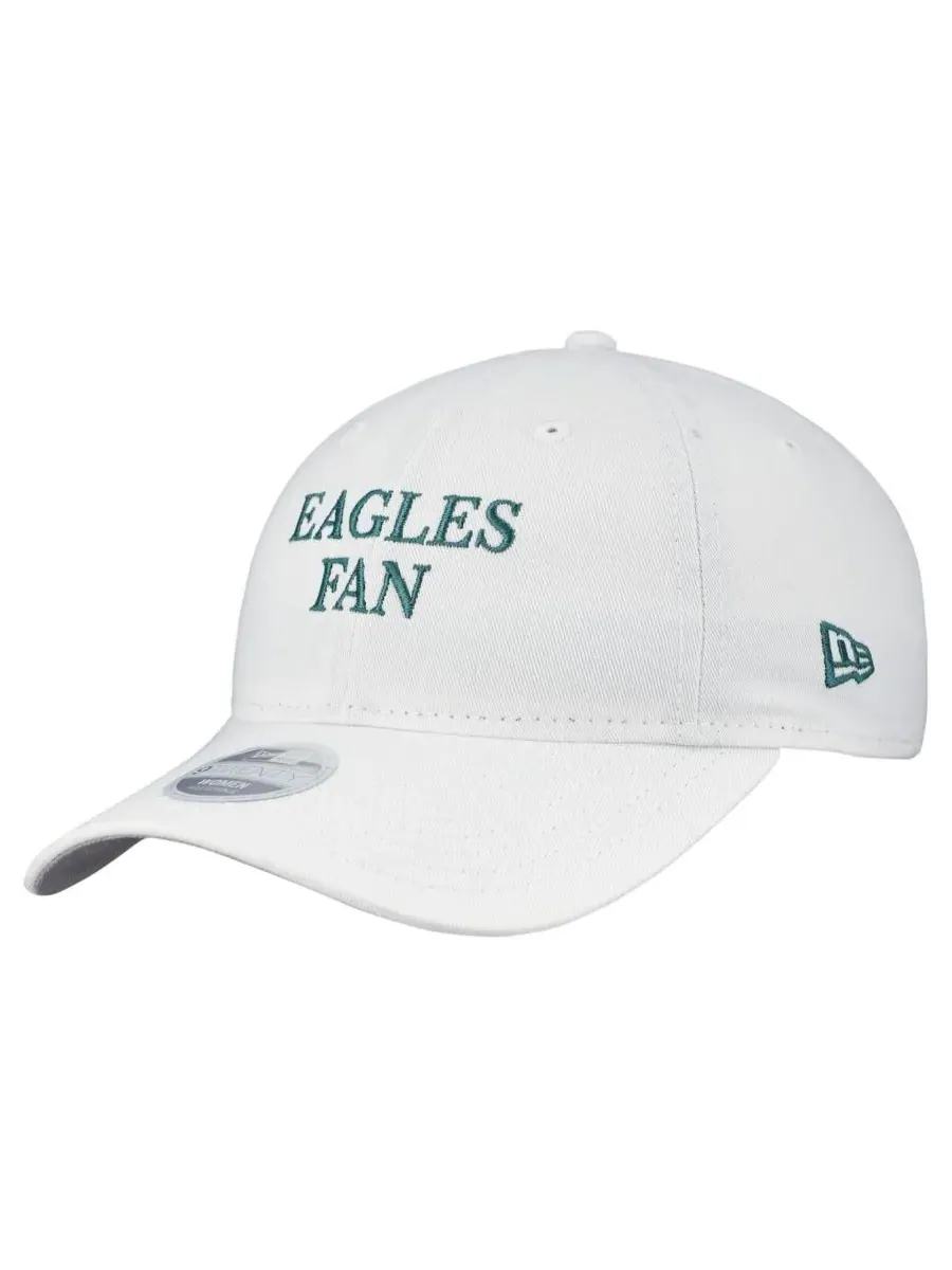 New Era Женская белая регулируемая кепка Philadelphia Eagles Team Fan 9TWENTY