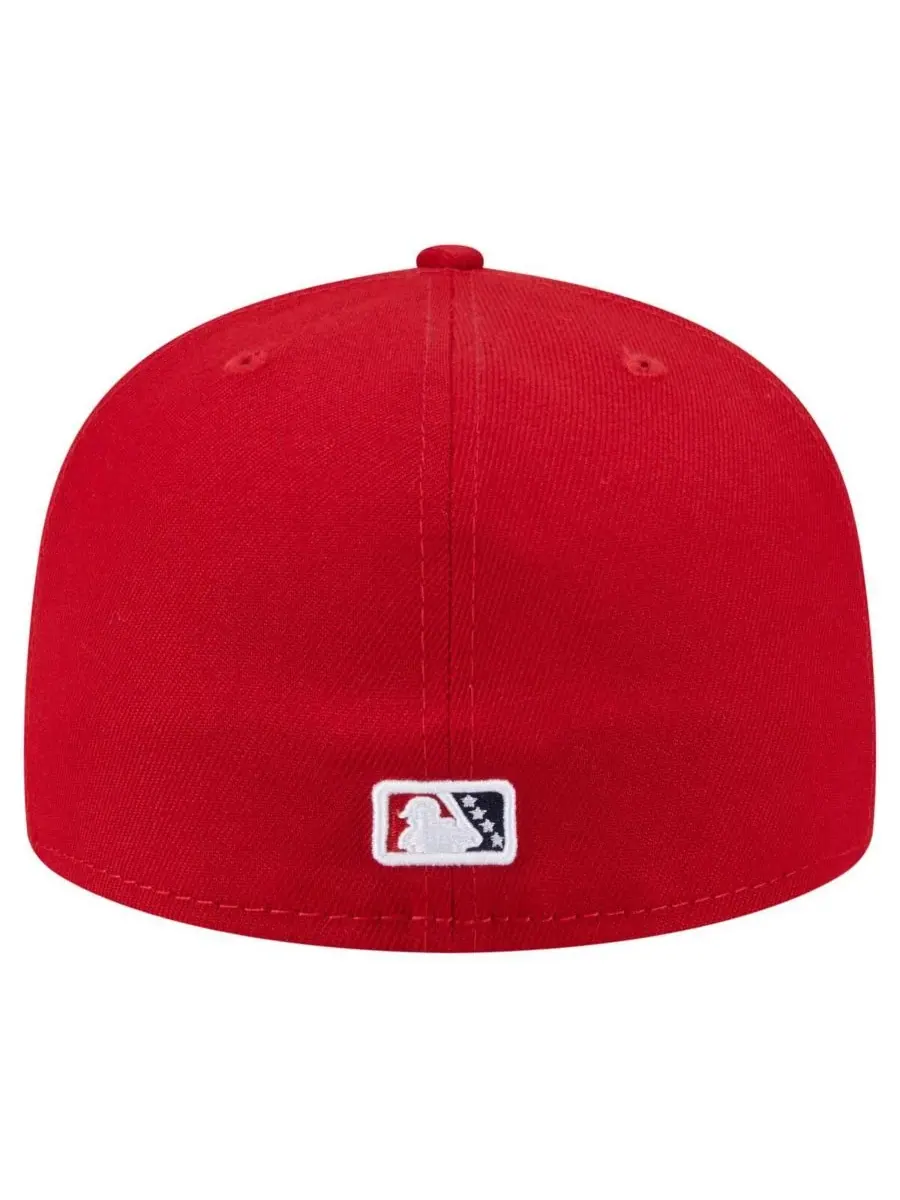 New Era Мужская красная бейсболка Tacoma Rainiers из коллекции Authentic Collection 59FIFTY — изображение 4 из 4, красный