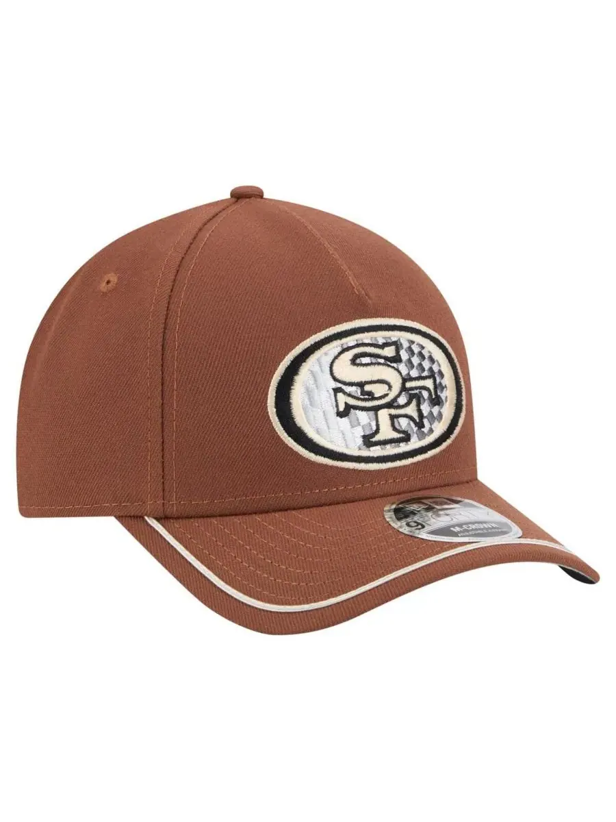 New Era Мужская коричневая регулируемая кепка San Francisco 49ers Motorsport 9FORTY — изображение 3 из 4, коричневый