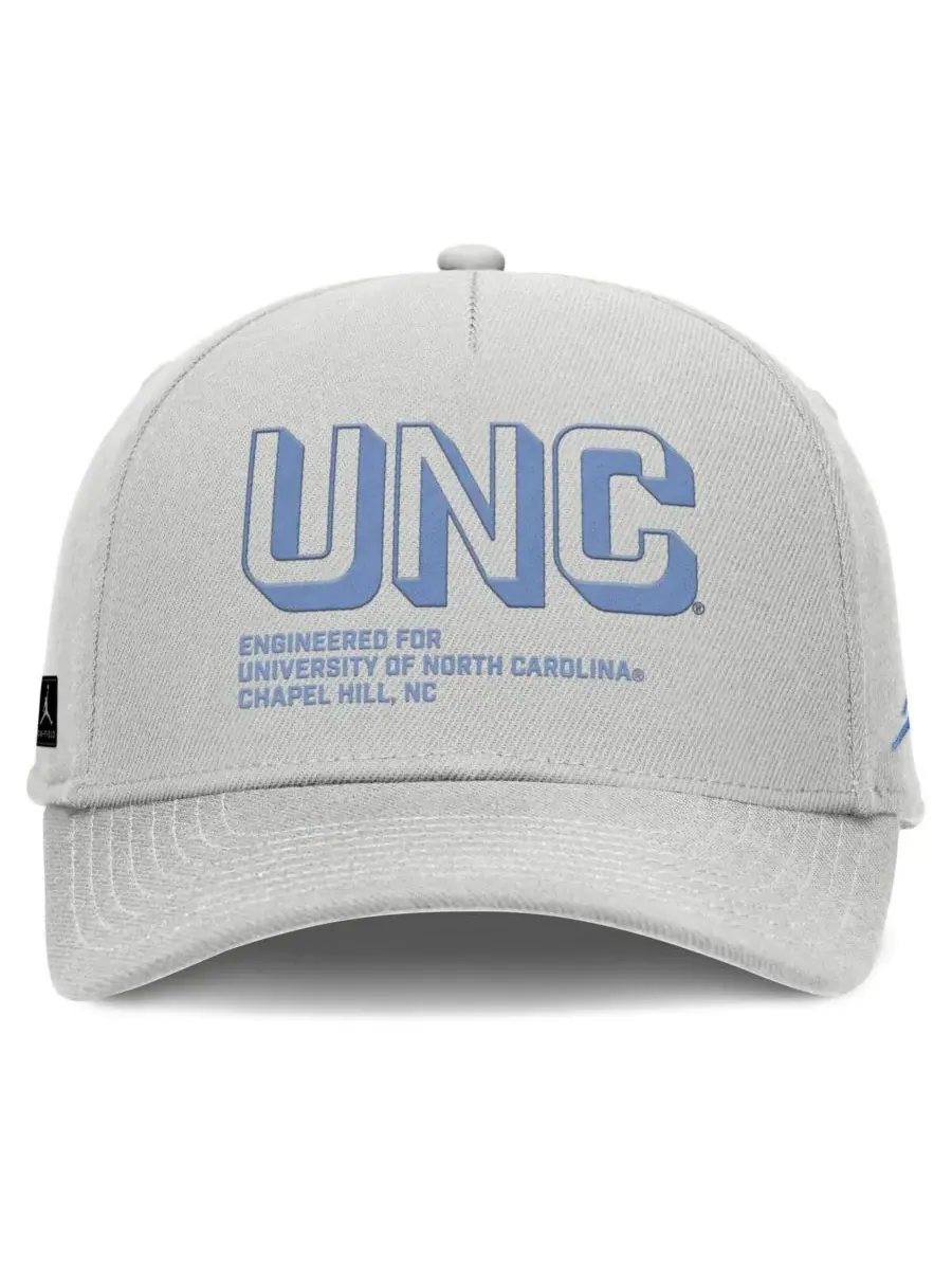 Jordan Мужская серая кепка North Carolina Tar Heels 2025 Sideline Dust с регулируемой высотой и — изображение 3 из 4, серый