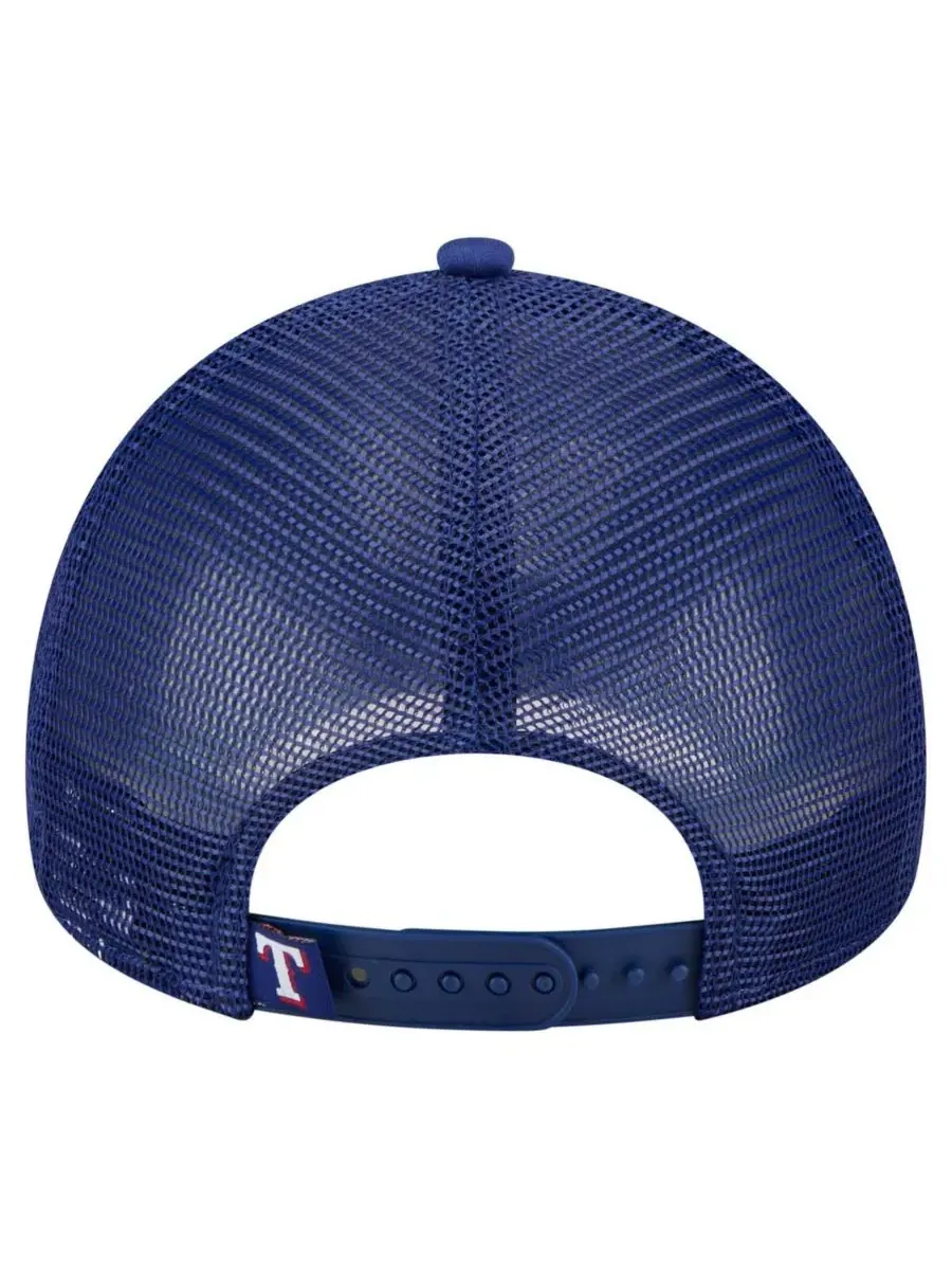 New Era Мужская белая/королевская бейсболка Texas Rangers Trucker A-Frame 9FORTY с регулируемым — изображение 4 из 4, белый