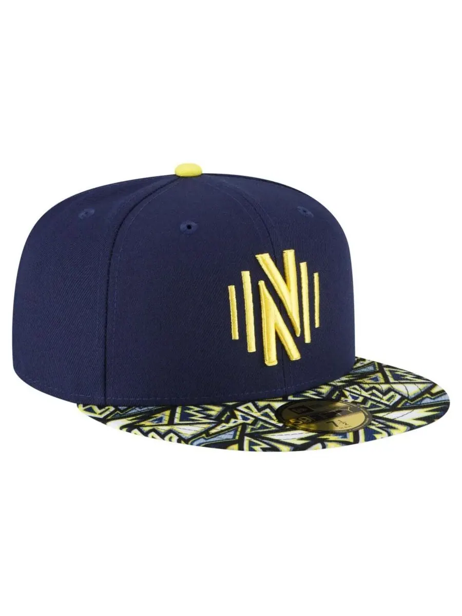 New Era Мужская темно-синяя кепка Nashville SC Element Tech Pack 59FIFTY — изображение 2 из 4, темно-синий