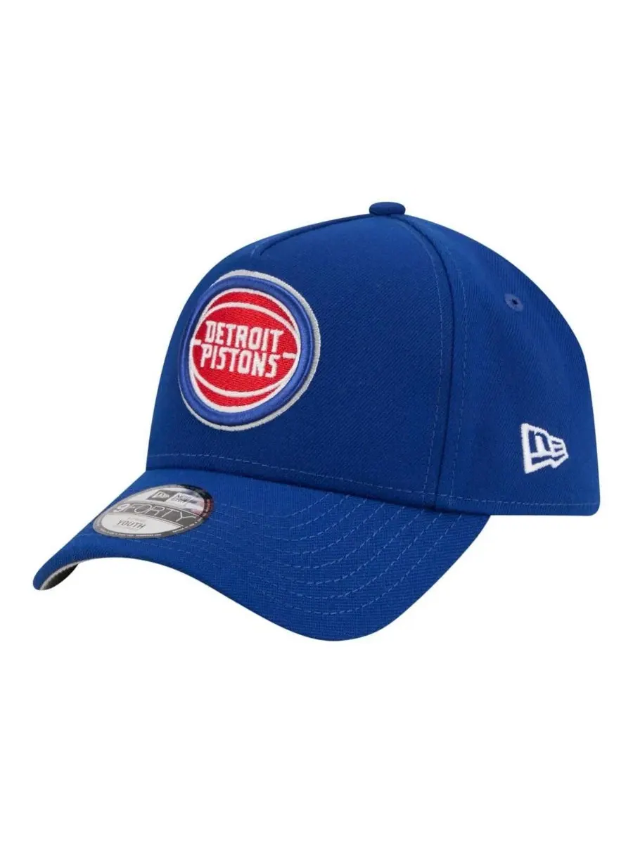 Большая детская кепка Detroit Pistons 9FORTY A-Frame с регулируемой высотой, синяя, для мальчиков и