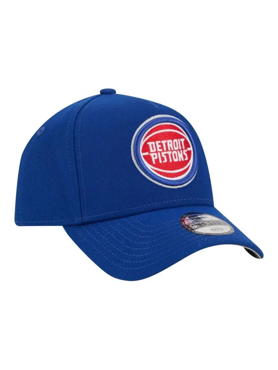 Большая детская кепка Detroit Pistons 9FORTY A-Frame с регулируемой высотой, синяя, для мальчиков и — изображение 2 из 5