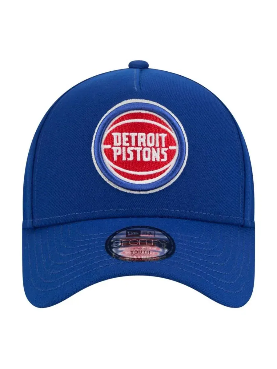 Большая детская кепка Detroit Pistons 9FORTY A-Frame с регулируемой высотой, синяя, для мальчиков и — изображение 3 из 5