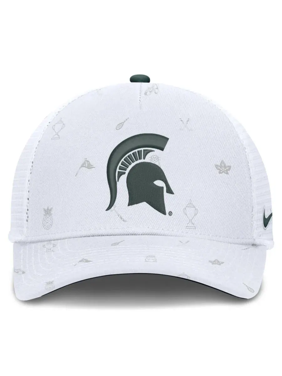 Кепка-тракер Nike Michigan State Spartans Country Club Golfin' Rise — изображение 2 из 5, белый белый