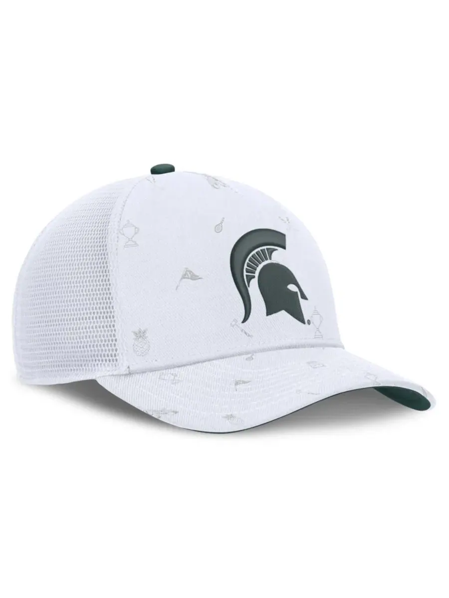 Кепка-тракер Nike Michigan State Spartans Country Club Golfin' Rise — изображение 3 из 5, белый белый