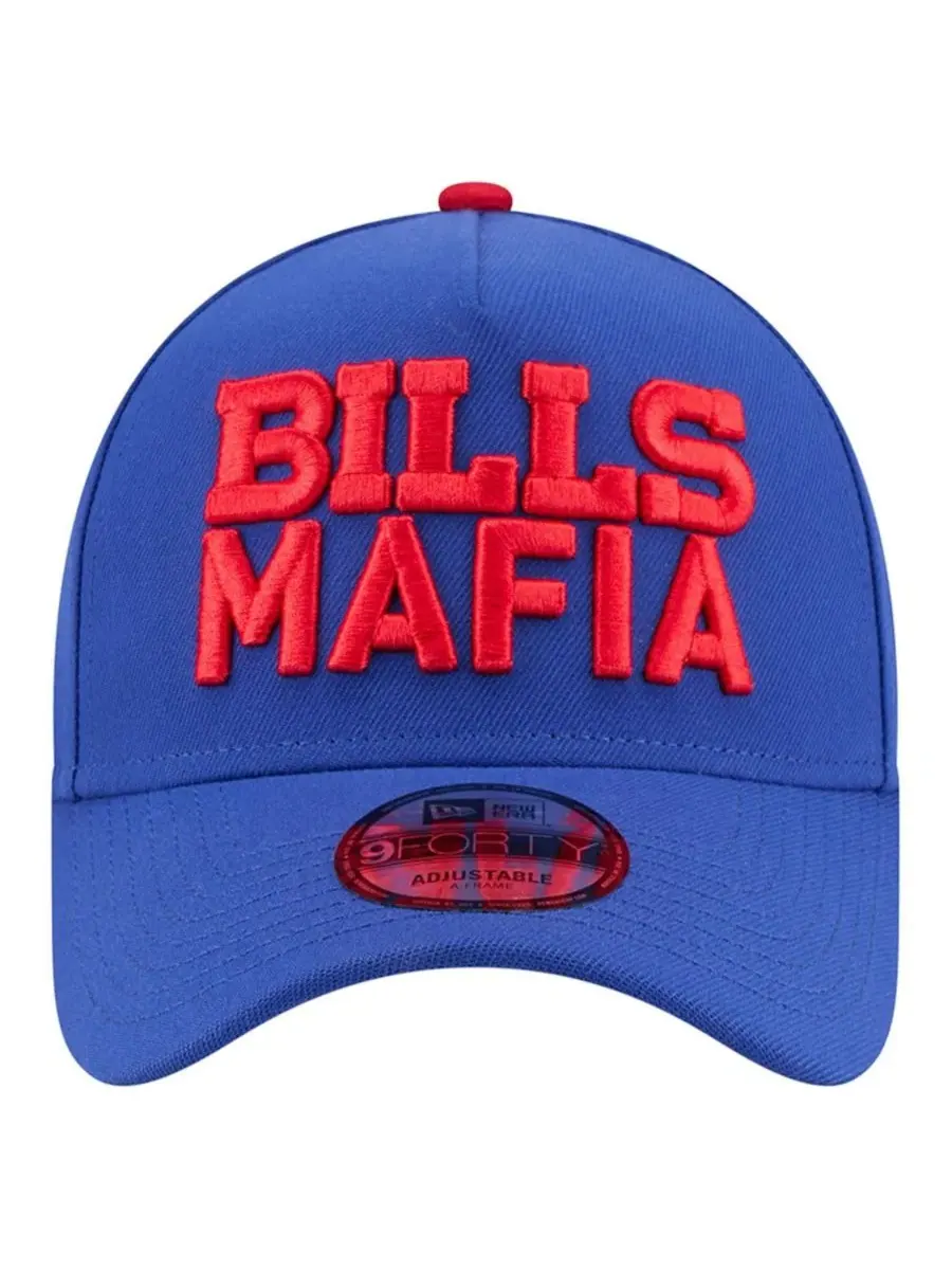 Кепка New Era 9FORTY с вышивкой Buffalo Bills Mafia — изображение 2 из 5, королевский