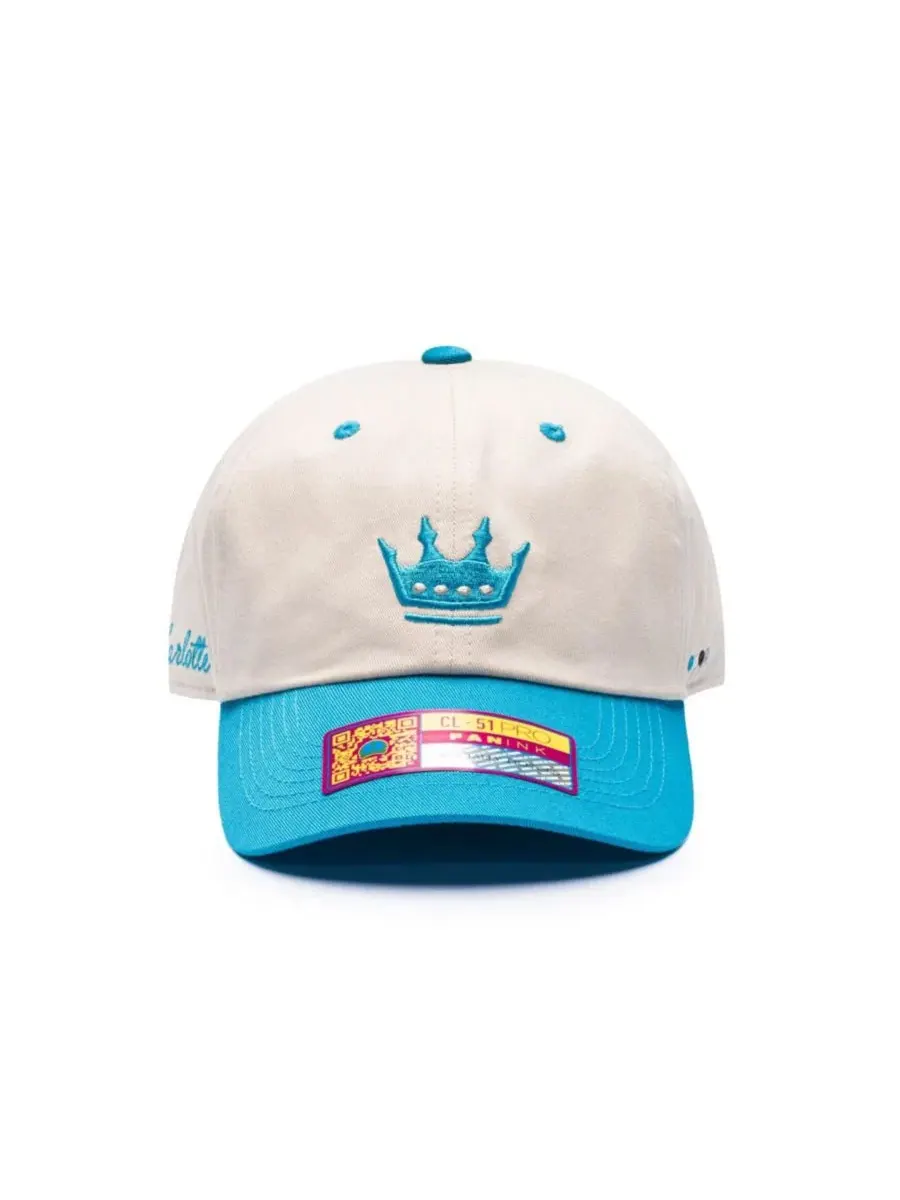 Кепка с вышивкой Charlotte FC Ocean Drive Fan Ink — изображение 2 из 4, бежевый синий