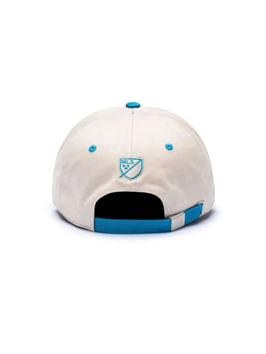 Кепка с вышивкой Charlotte FC Ocean Drive Fan Ink — изображение 4 из 4, бежевый синий
